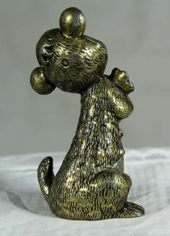 MOD BEP ( Italy) brass plated mouse with flowers