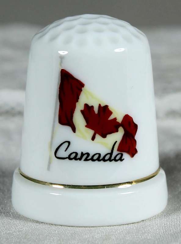 Bone China thimble - Canada