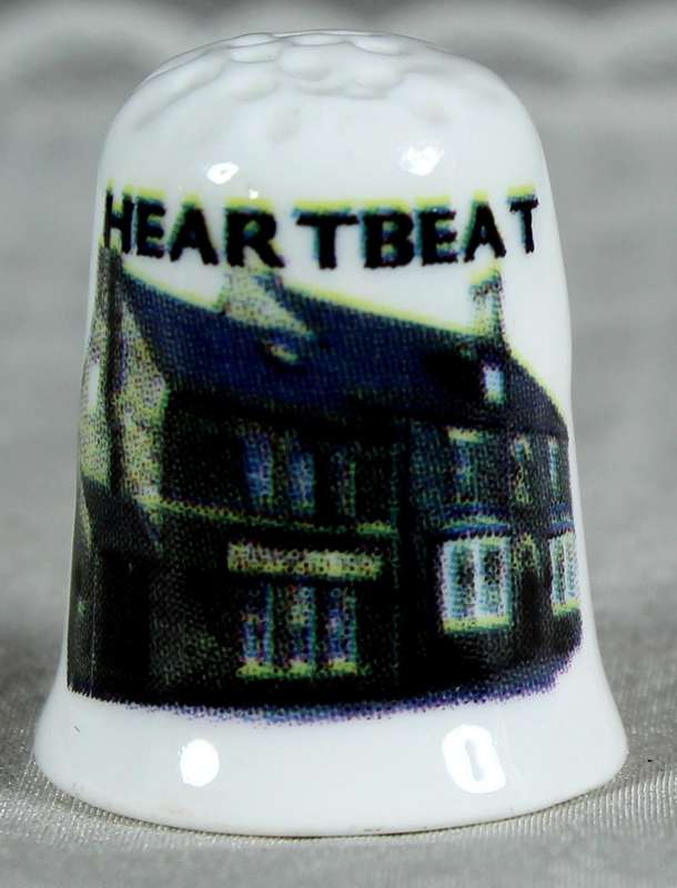 Bone China thimble - Heartbeat