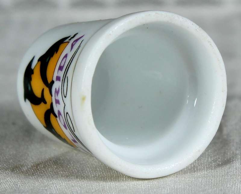 Bone China thimble - Florida