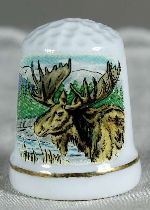 Bone China thimble - Gander NFLD