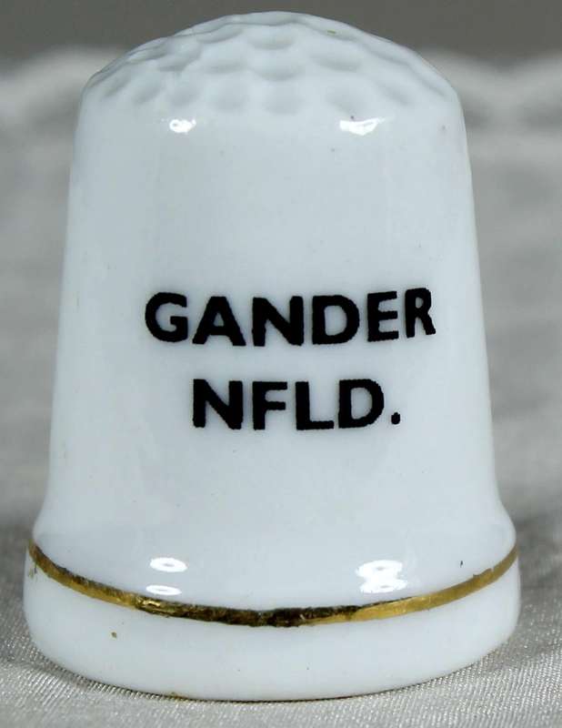 Bone China thimble - Gander NFLD