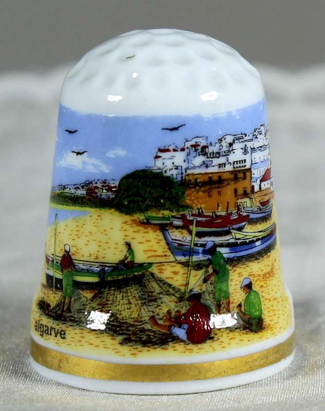 Bone China thimble - Algarve