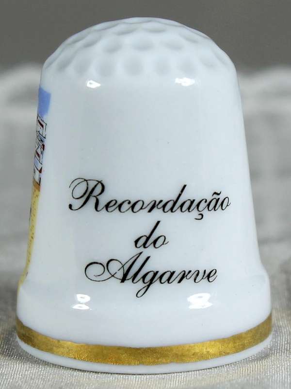 Bone China thimble - Algarve