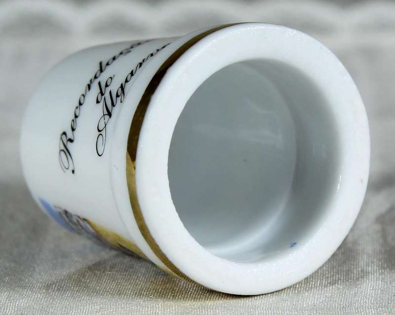 Bone China thimble - Algarve
