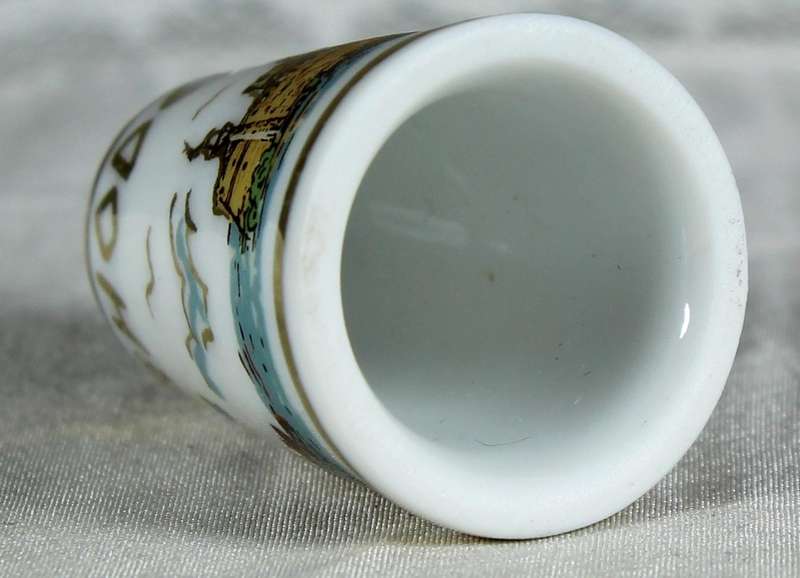 Bone China thimble - Rhodes