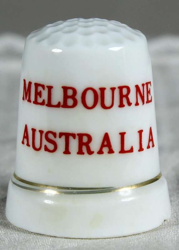 Bone China thimble - Melbourne Australia