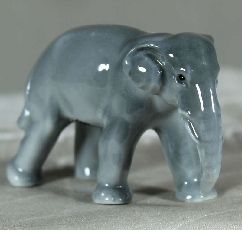 Miniature porcelain elephant