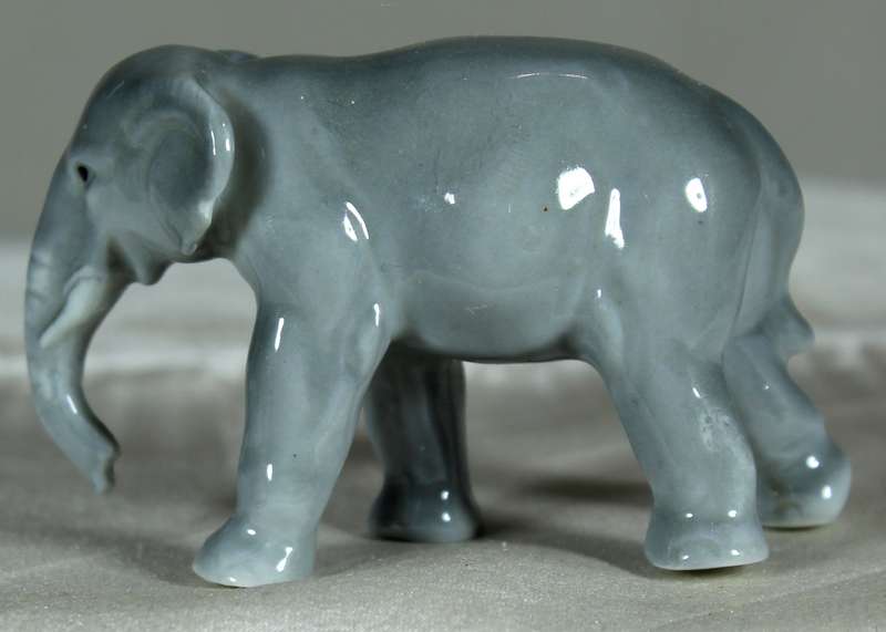 Miniature porcelain elephant