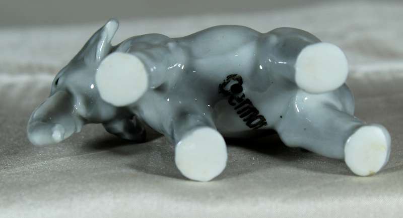 Miniature porcelain elephant
