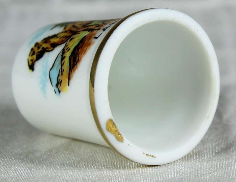 Bone China thimble - Lanzarote