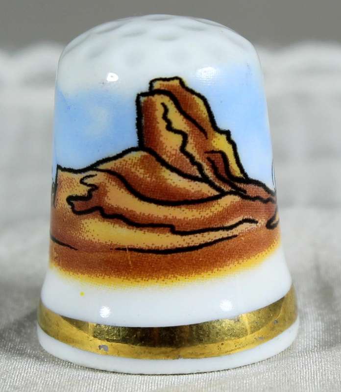 Bone China thimble - Rdo. de Gran Canaria