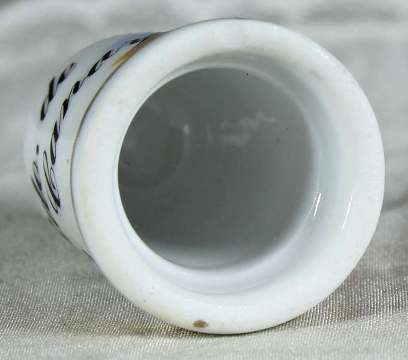 Bone China thimble - Rdo. de Gran Canaria