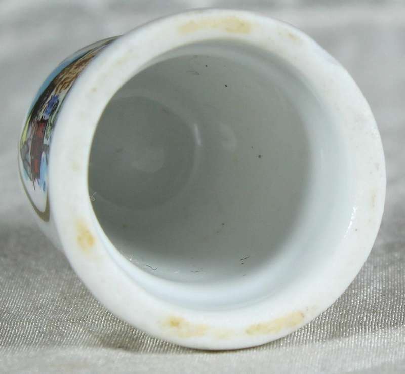 Bone China thimble - Gibraltar
