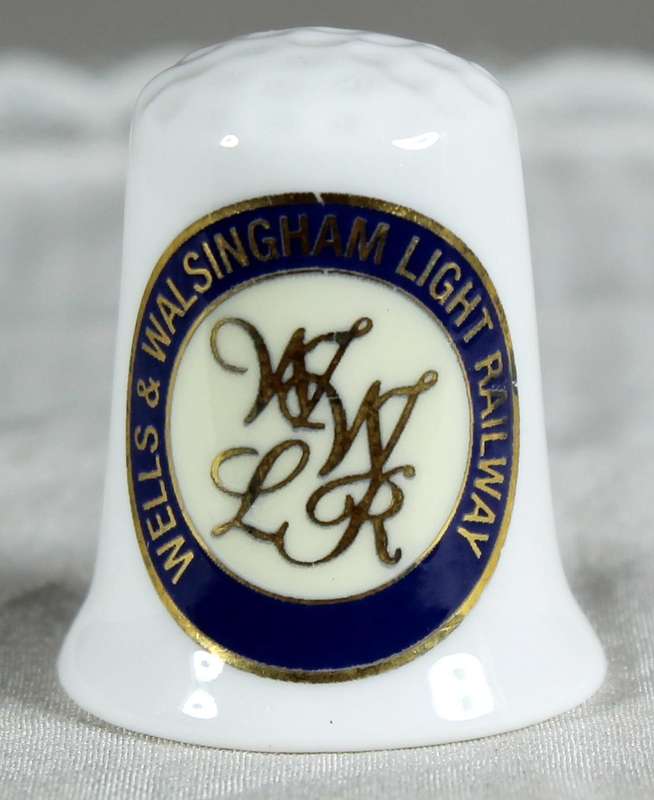 Bone China thimble - Well's & Walsingham light railway