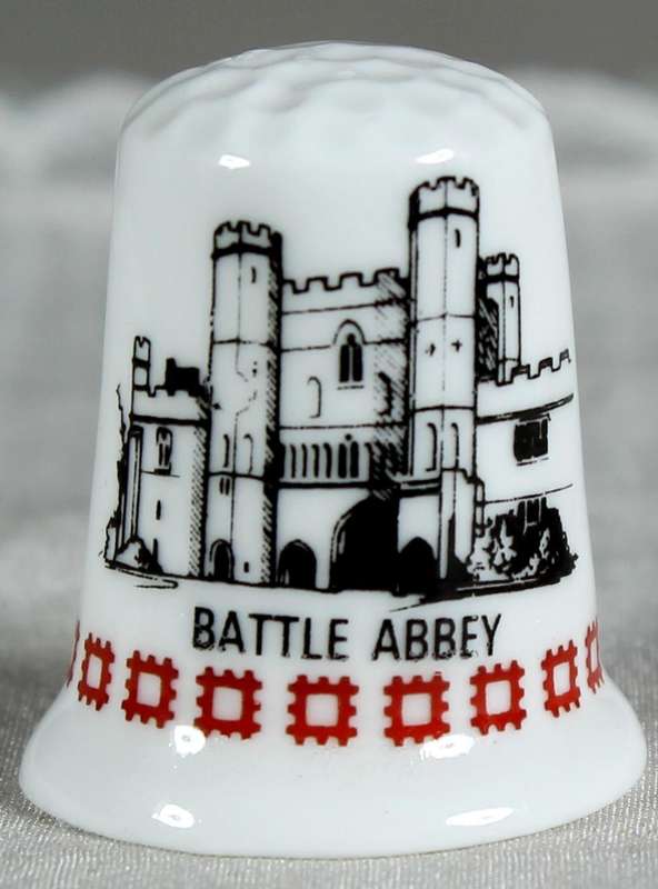 Bone China thimble - Battle Abbey