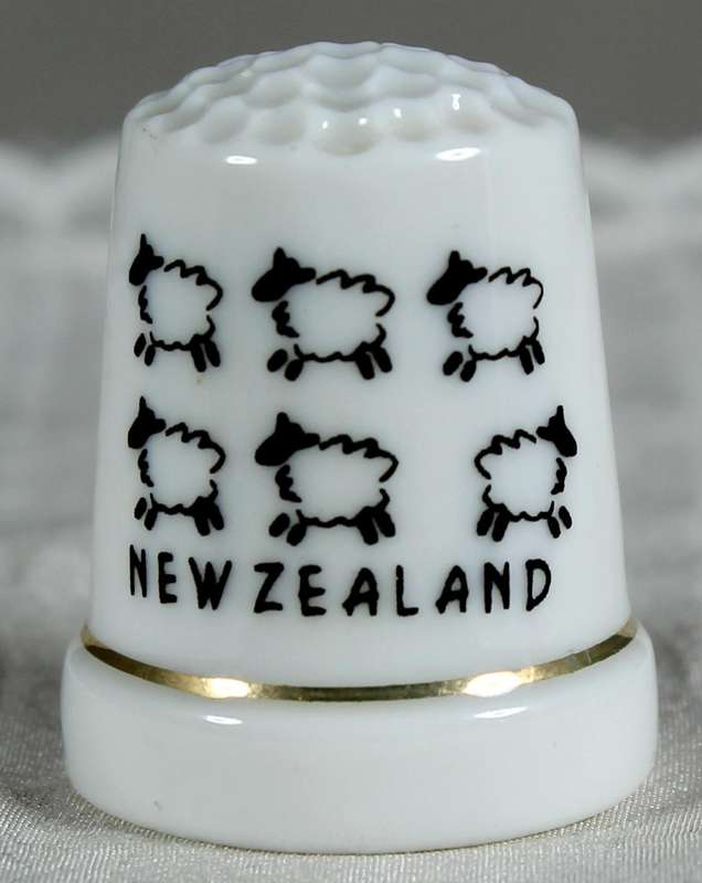 Bone China thimble - New Zealand
