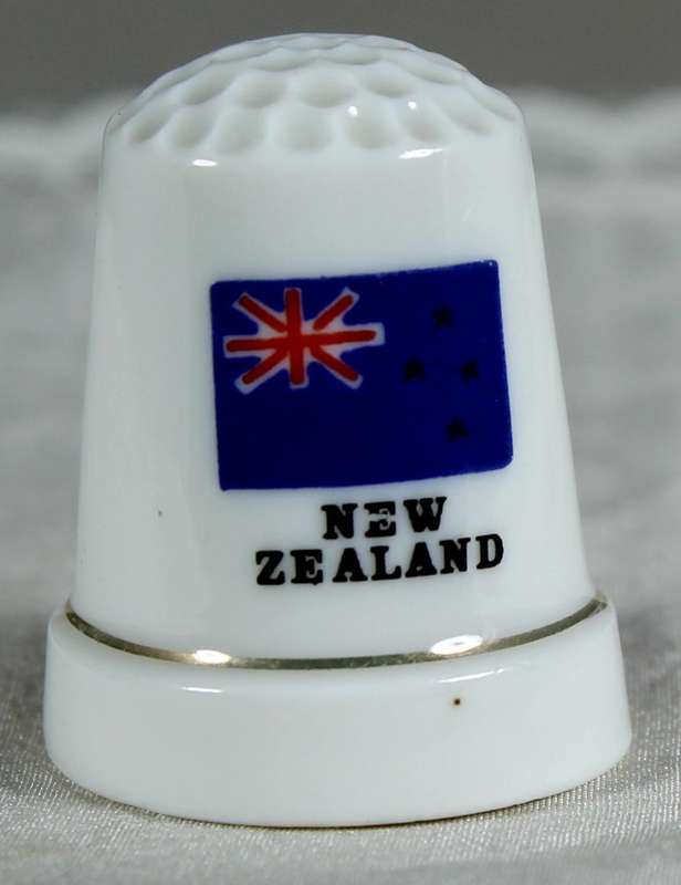 Bone China thimble - New Zealand