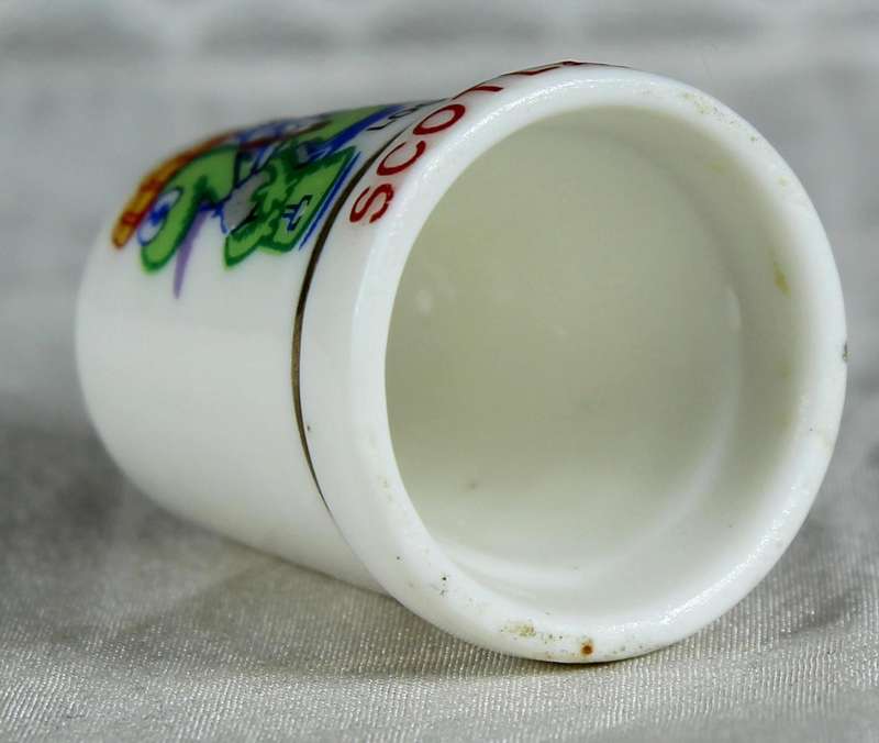 Bone China thimble - Loch Ness Scotland