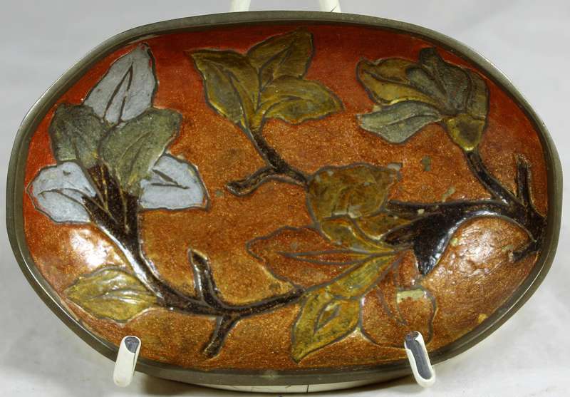Cloisonne style trinket dish