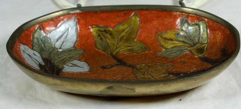 Cloisonne style trinket dish