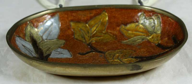Cloisonne style trinket dish