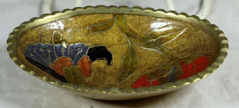 Cloisonne style trinket dish