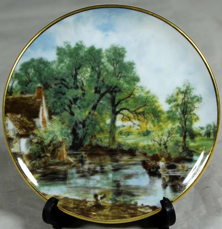 Coalport mini plate of the Haywan by John Constable
