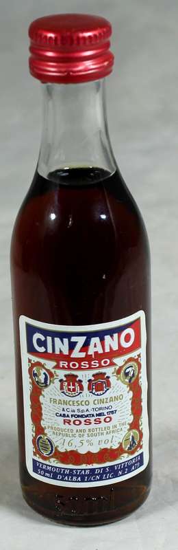 Mini liquor bottle - Cinzano rosso