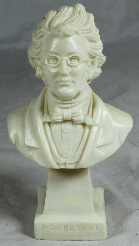 Resin cast - made in Italy - Franz Schubert bust