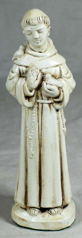 Resin cast - made in Italy - St. Francis bust