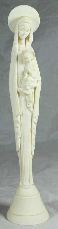 Resin cast - made in Italy - Virgin Mary and baby Jesus