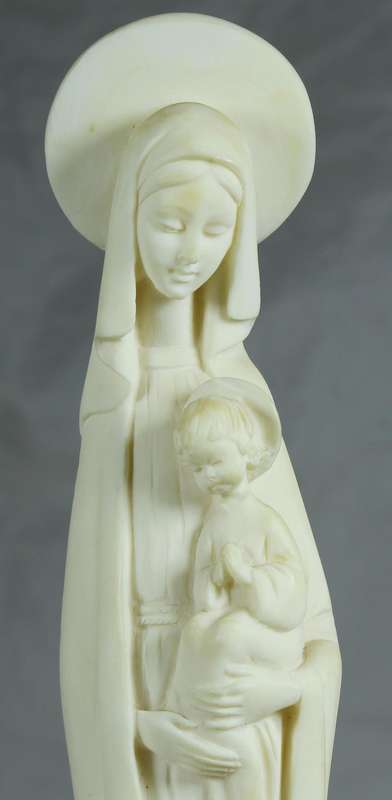 Resin cast - made in Italy - Virgin Mary and baby Jesus