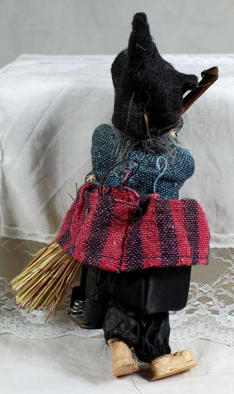Witch with a broom