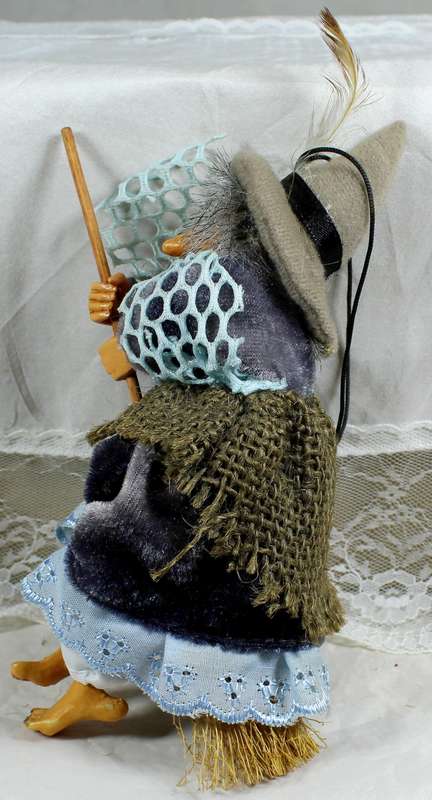 Witch riding a broom