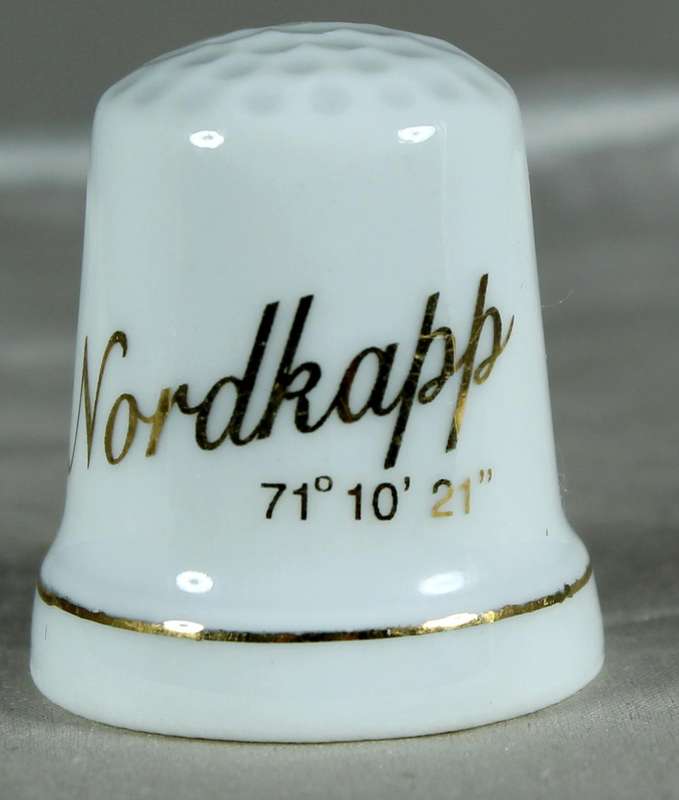 Bone China thimble - Nordkapp
