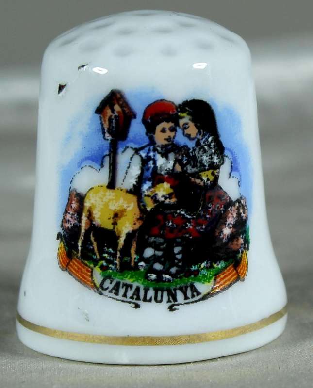 Bone China thimble - Rdo. de Costa Brava