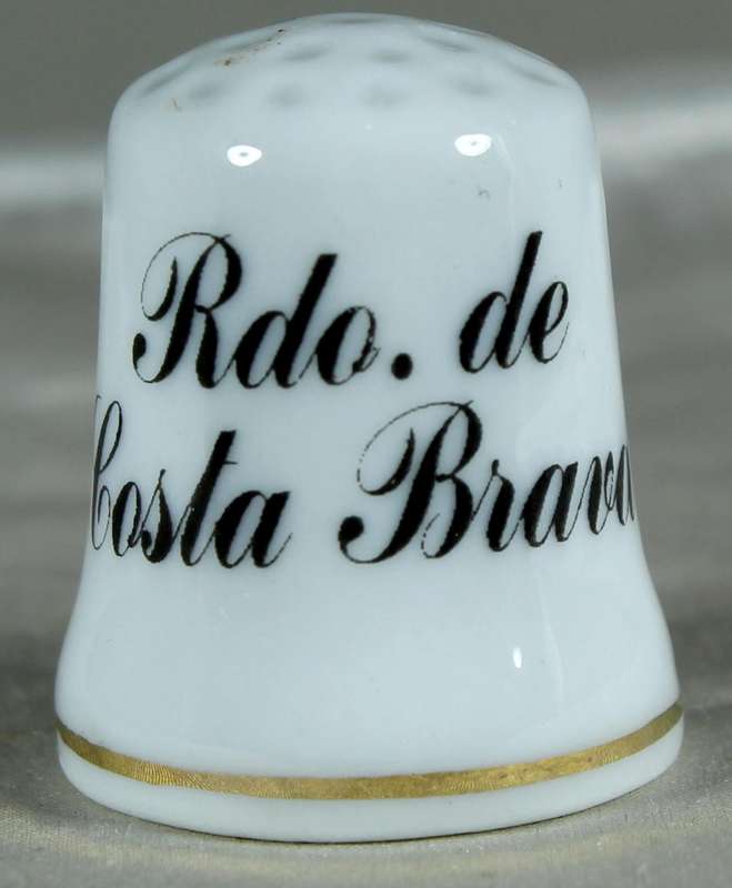 Bone China thimble - Rdo. de Costa Brava