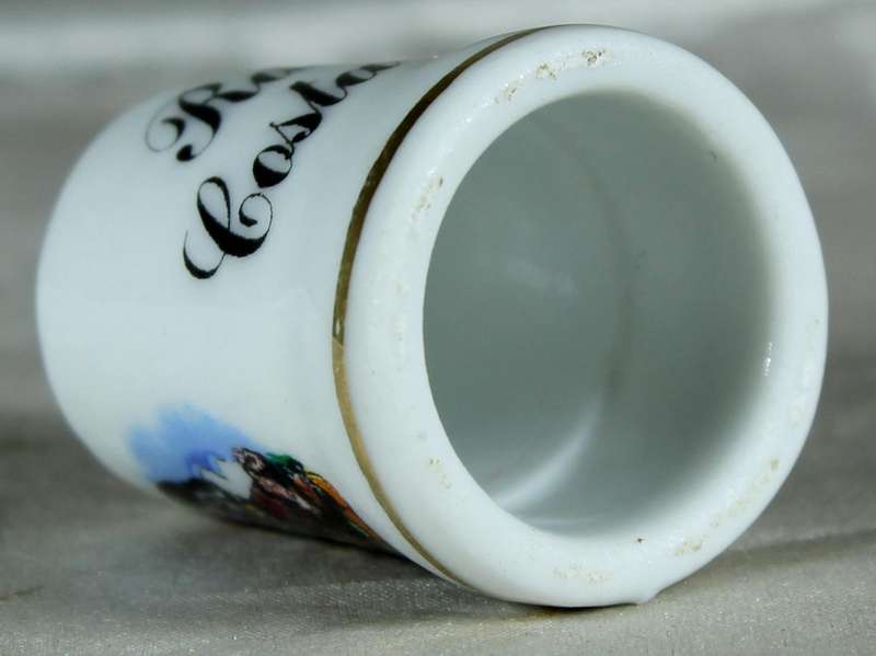 Bone China thimble - Rdo. de Costa Brava