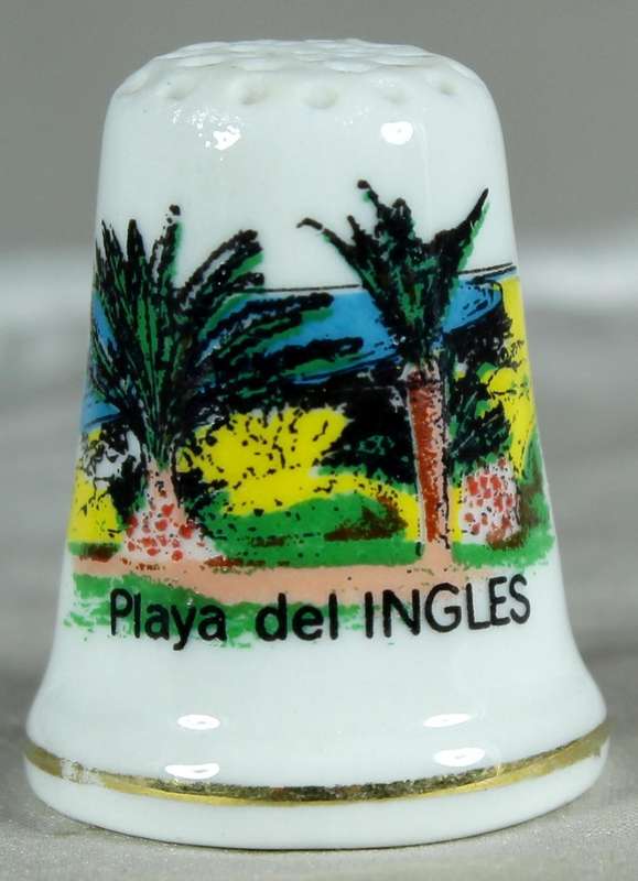 Bone China thimble - Playa del Ingles