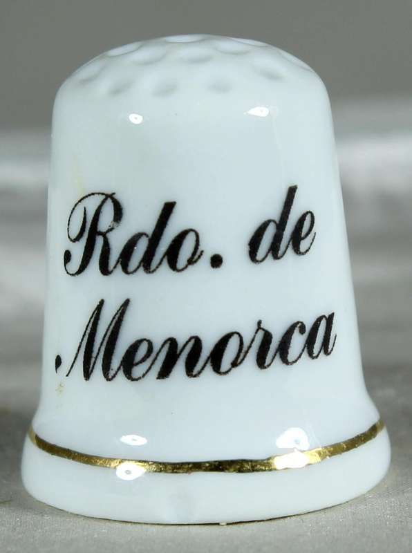 Bone China thimble - Rdo. de Menorca