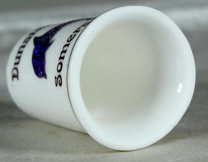 Bone China thimble - Dunster - Somerset