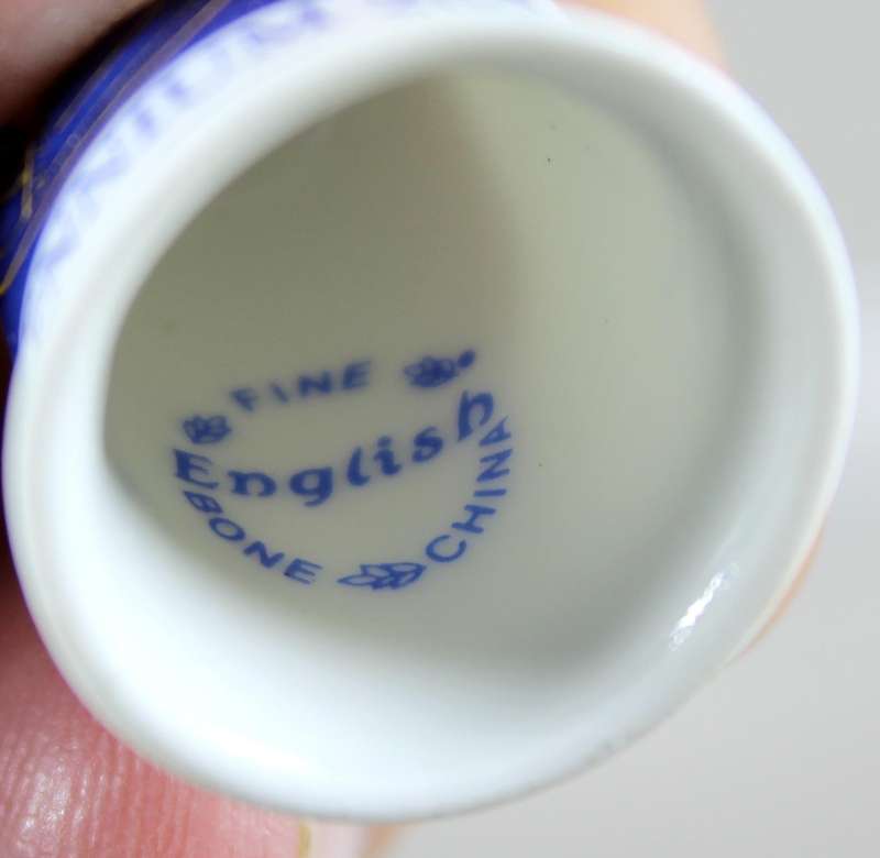 Bone China thimble - Millenium 2000