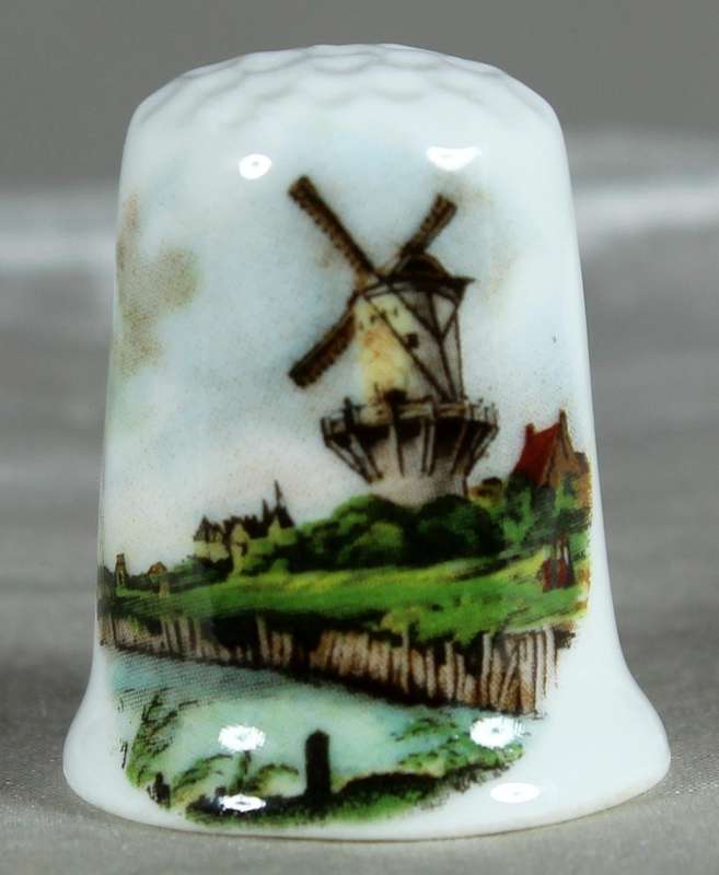 Bone China thimble - Boston