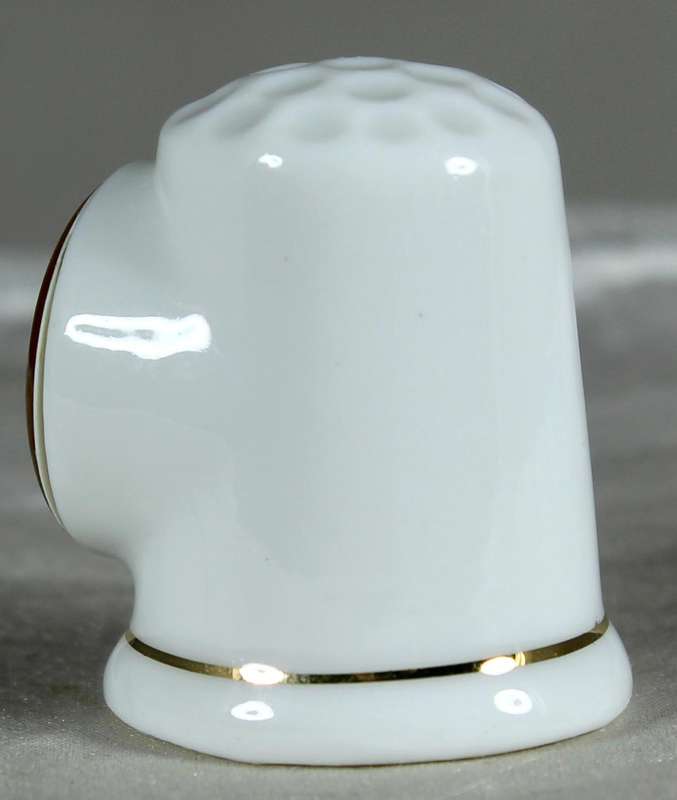 Bone China thimble - Blue Wren -  Australia
