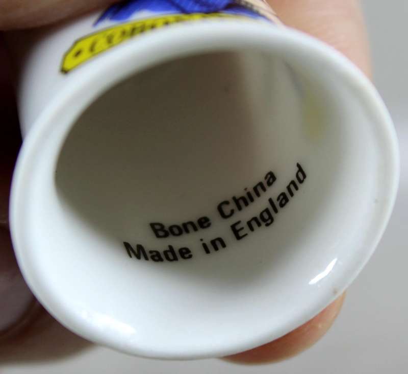 Bone China thimble - Ken Barlow - Coronation street