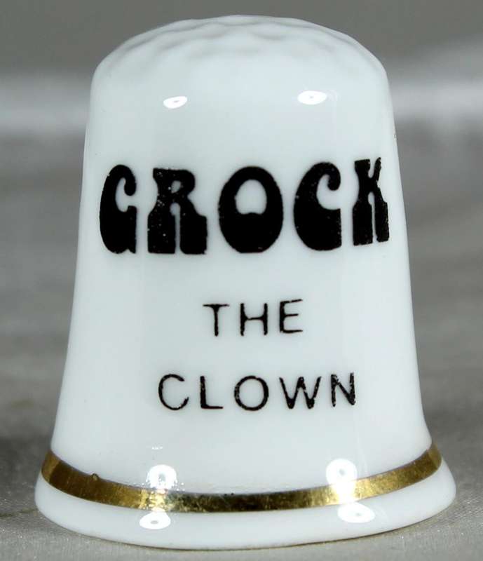 Bone China thimble - Crock the clown