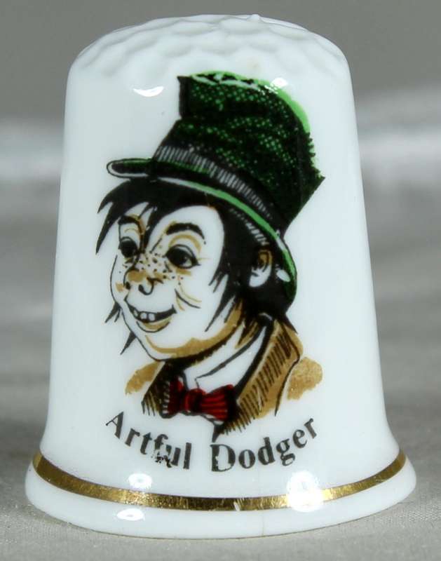 Bone China thimble - Artful Dodger - Birchcroft