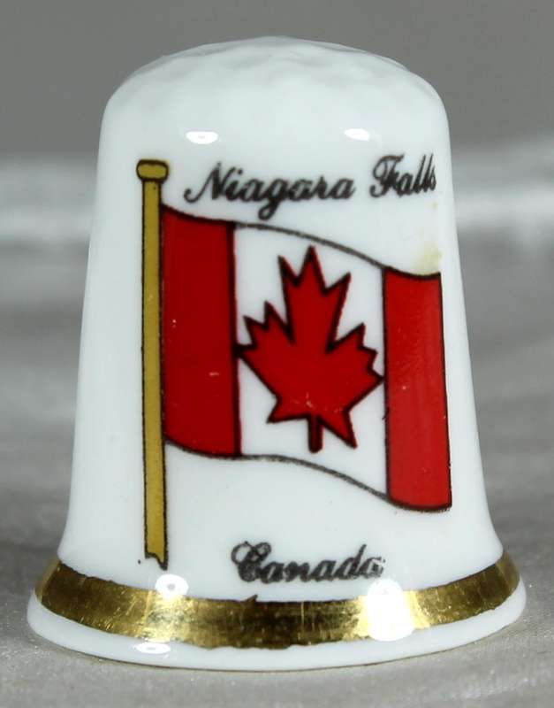 Bone China thimble - Niagara Falls - Canada - Finsbury