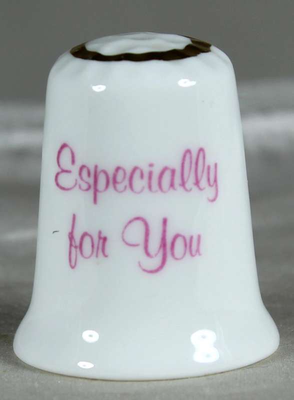Bone China thimble - especially for you - Montford China